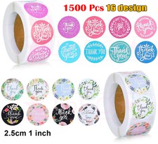 1  1500 Thank You Stickers Roll Thank You For Supporting Small Business Labels