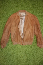 Vintage Sears Hercules Suede Jacket Men Small distressed stained 50s