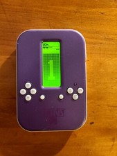 Tetris Electronic Handheld Radica Lighted Travel Game Purple 2008-Tested/Working