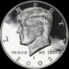 2005 S Kennedy Half Dollar 90% SILVER Gem Deep Cameo PROOF "Beautiful" Coin BF