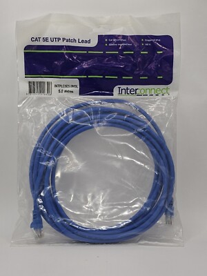 CAT5e Ethernet Network Patch Cable 5m