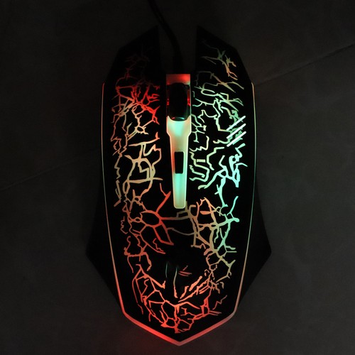 Wired Mouse Black USB Port Gaming Office Business Luminous Optical Computer Fit - Picture 9 of 22