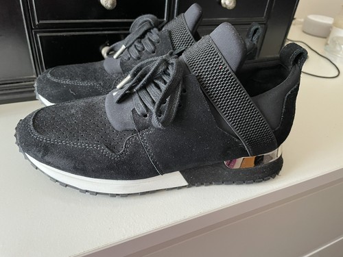 Mallet Black Suede Trainers in Nearly 