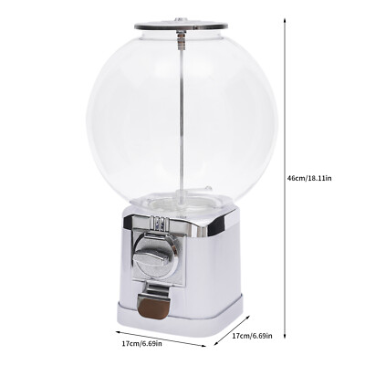 Candy Gumball Capsule Toy Vending Device 1.26in Ball Bulk Vending Machine w/key