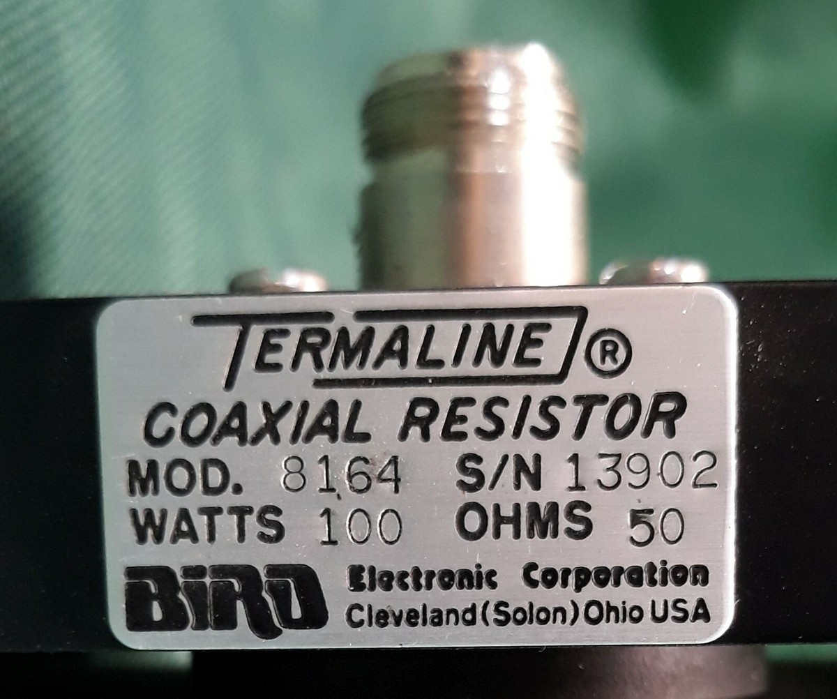 Bird Termaline Coaxial Resistor Model 8164 100 Watts 50 Ohms