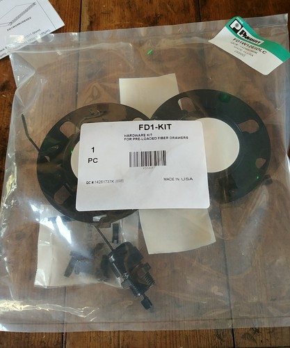 PANDUIT PAN-NET FD1W12EIDLC PRE LOADED FIBER DRAWER WITH 12 LC ADAPTERS 1RU - Picture 3 of 6