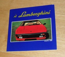 Lamborghini Jalpa 3500 Brochure 1981-1984