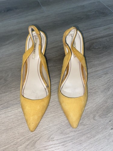 yellow heels size 4