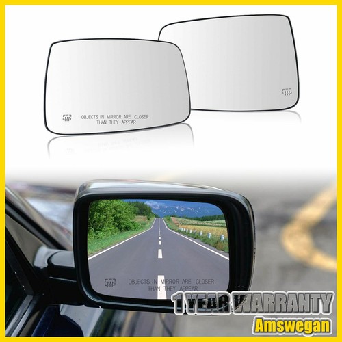Left & Right Exterior Mirror Glass W/ Power Heated For 18 19 Dodge Ram 1500 2500 - Bild 1 von 8