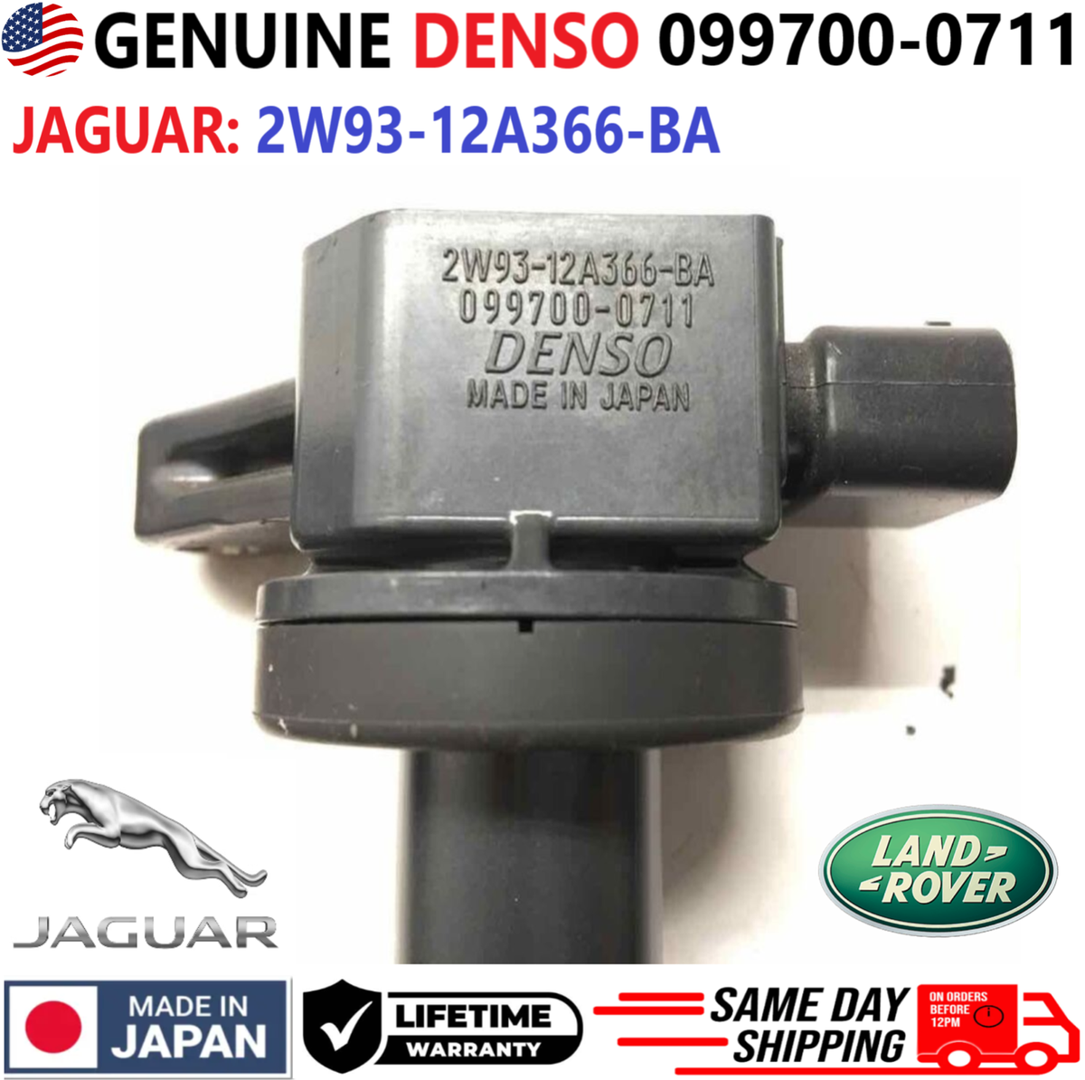 GENUINE DENSO x8 Ignition Coils For 2003-2010 Jaguar & Land