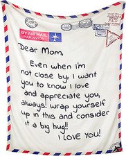 Birthday Gifts for Mom from Daughter Son Mom Blanket Gift Personalized Fleece US