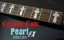 Tony Iommi Cross MOP DOTBUSTER Fretboard Marker Inlay Stickers for ANY GUITAR