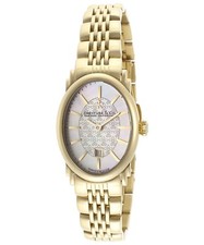 Dreyfuss & Co. Women's Hand Made Quartz Watch Gold Steel Sapphire DLB00046-02