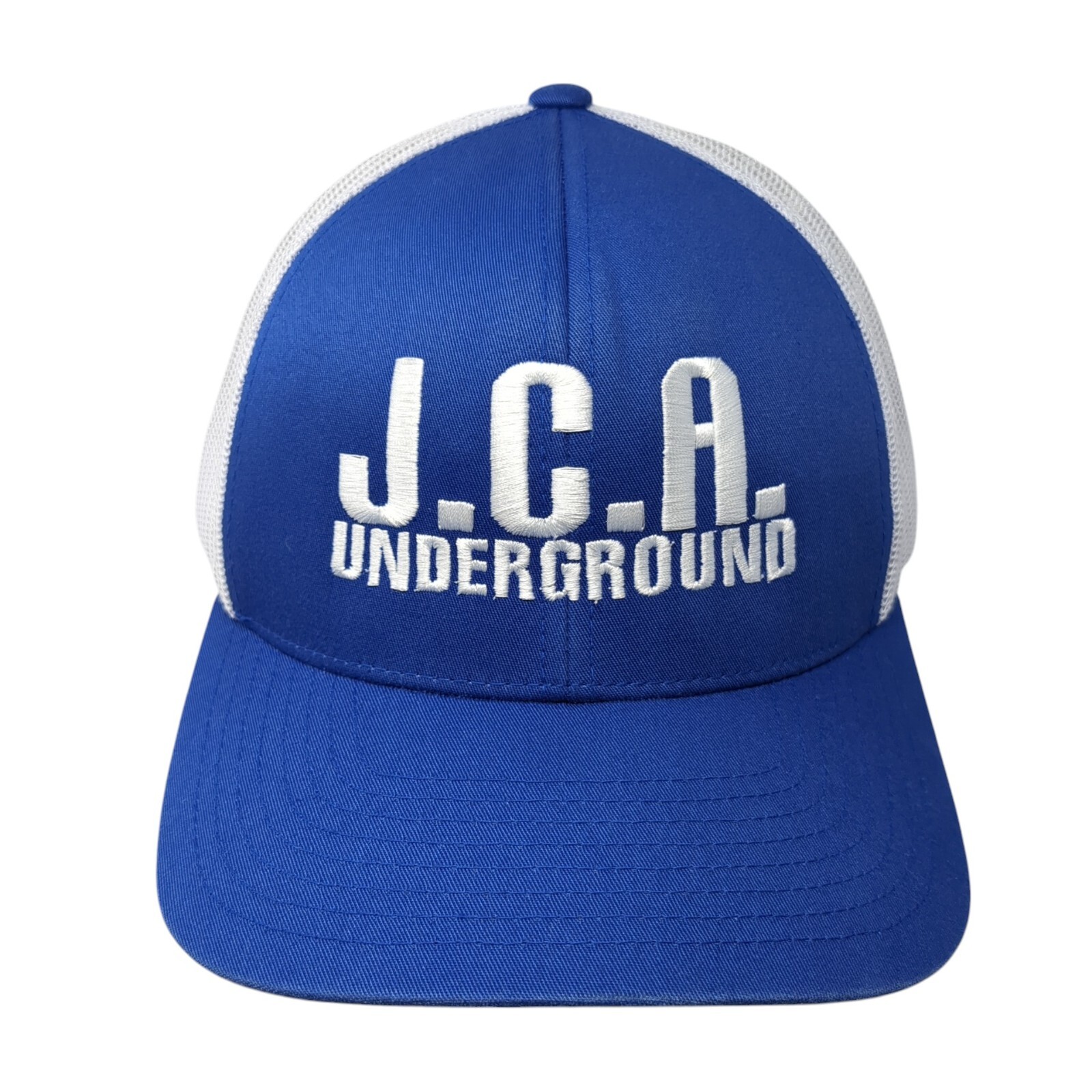 JCA Underground Snapback Trucker Hat Blue OS Adju… - image 1