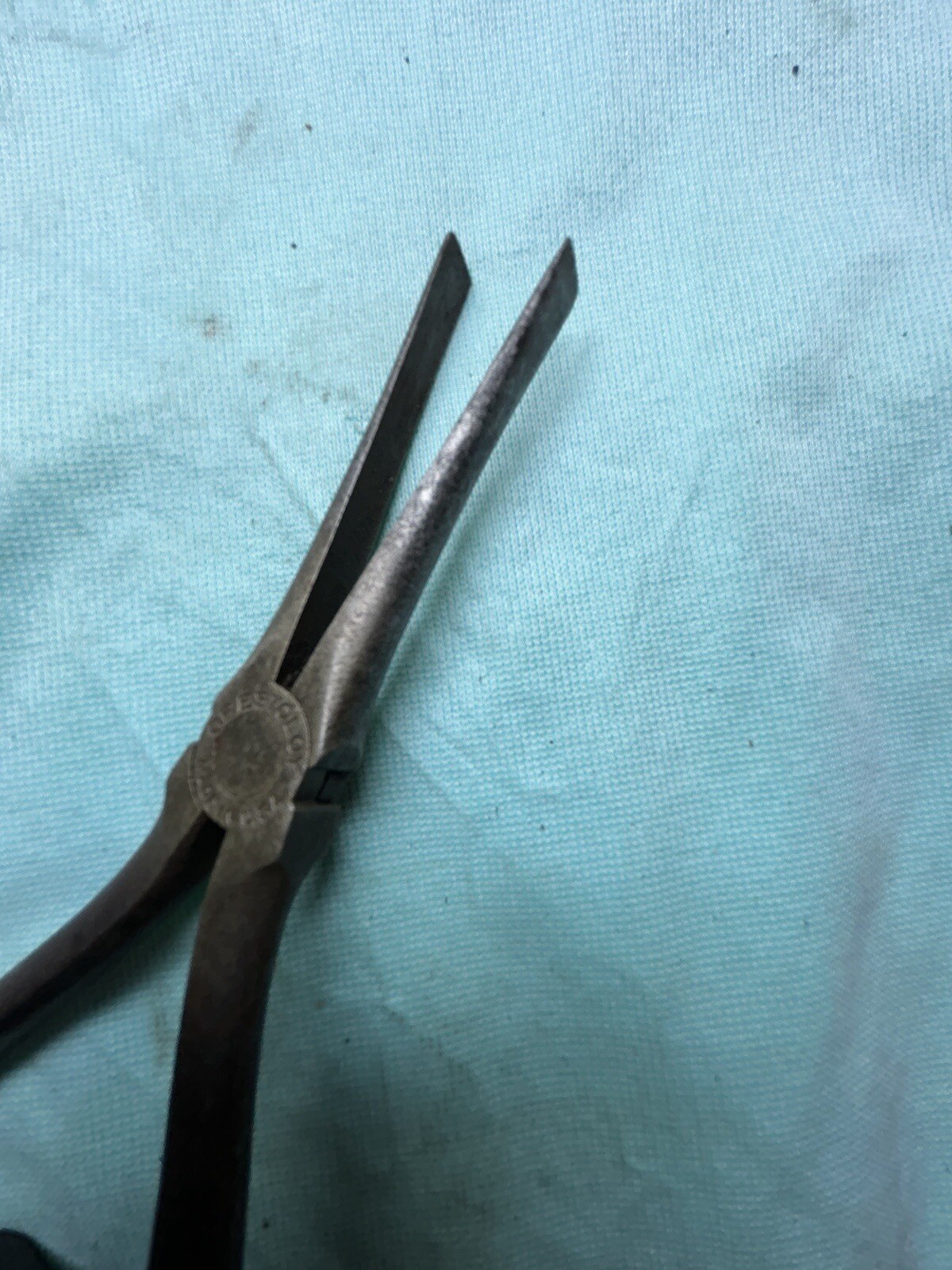 Vintage Crescent No. 237 Long Flat Nose Duck Bill Pliers 7" Smooth