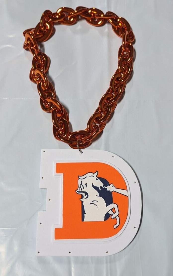 Denver Broncos Foam Fan Chain RETRO LIGHT UP Team LED Necklace Big Logo