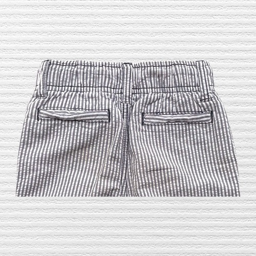 Gymboree Boys Classic Seersucker Bermuda Shorts Blue White Pinstripe Size 5 - Picture 7 of 11