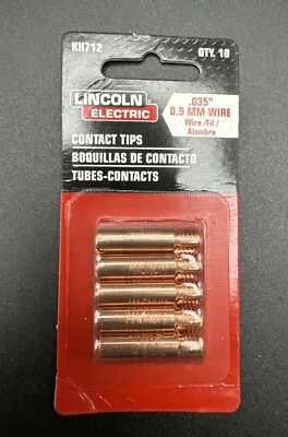muska インジルリング　11号　k20 Lincoln Electric #KH712, QTY=10. Contact Tips .035