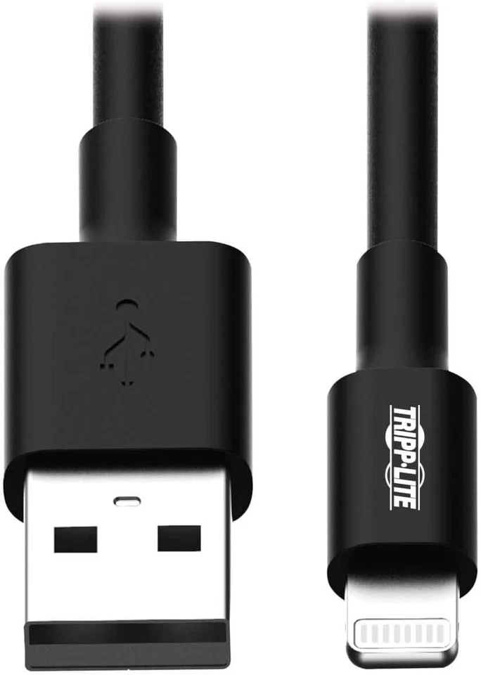 Tripp Lite USB Sync Charge Cable with Lightning Connector 10” Black IPhone(4A) - Image 4 of 4