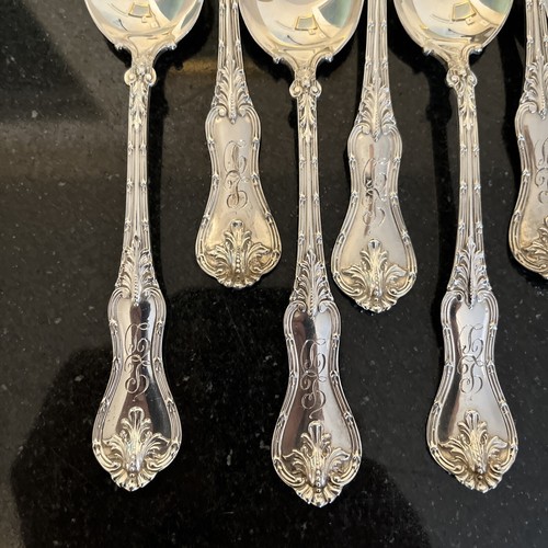 12 PCs Josephine by Mount Vernon / Howard Sterling Silver Teaspoons 5 5/8” - Picture 4 of 19