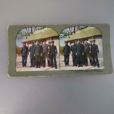 Stereo-Foto Japanische Telegraphen Soldaten Port Arthur 1905 (55063)