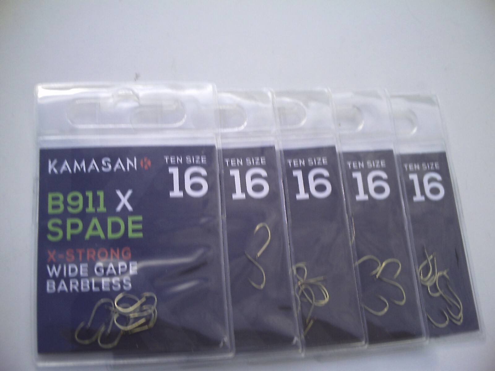 50 x  B911 XStrong Barbless Spade End Hooks. Sizes 16. For Carp, Barbel & Chub.