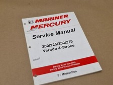 Mercury 200 225 250 275 Verado 4 Tempi 2005 in poi Manuale Sezione Centrale 90-896582T00
