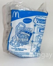 sale thomas & friends thomas name holder whistle happy meal mcdonald unopen 2015