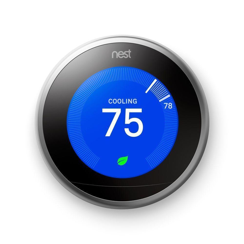 Google Nest 3rd Generation Learning Thermostat Stainless Google Nest 3rd Generation Learning Thermostat Stainless