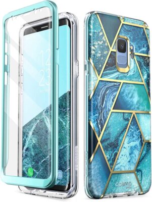 i-Blason for Samsung Galaxy S9, Dual Layer Screen Case Flexible Soft Cover Shell