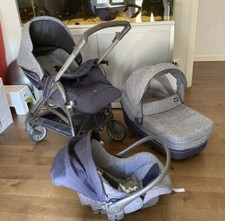 Inglesina Trilogy Ciry Antigua Blue Telaio Ardesia