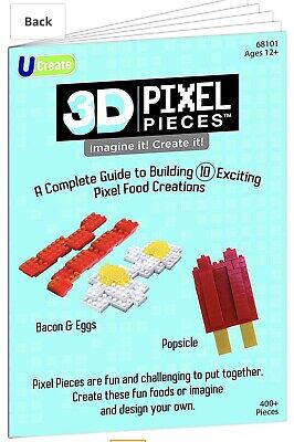 3D Pixel Pieces - Food Creations Activity Kit: 400+ Pcs 