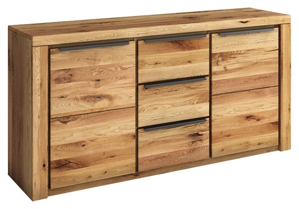 Kommode Sideboard Highboard Schrank Anrichte Eiche Massiv Eiche Dekor-image