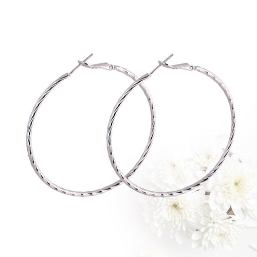 Round Earrings Simple Earrings Fashion Earrings Large Circle Earrings - Picture 3 of 12