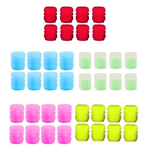 8x Glowing in The Dark Fluorescent Universal Car Tire Lumi Valve S0J5 Cover V3T8 - Picture 7 of 24