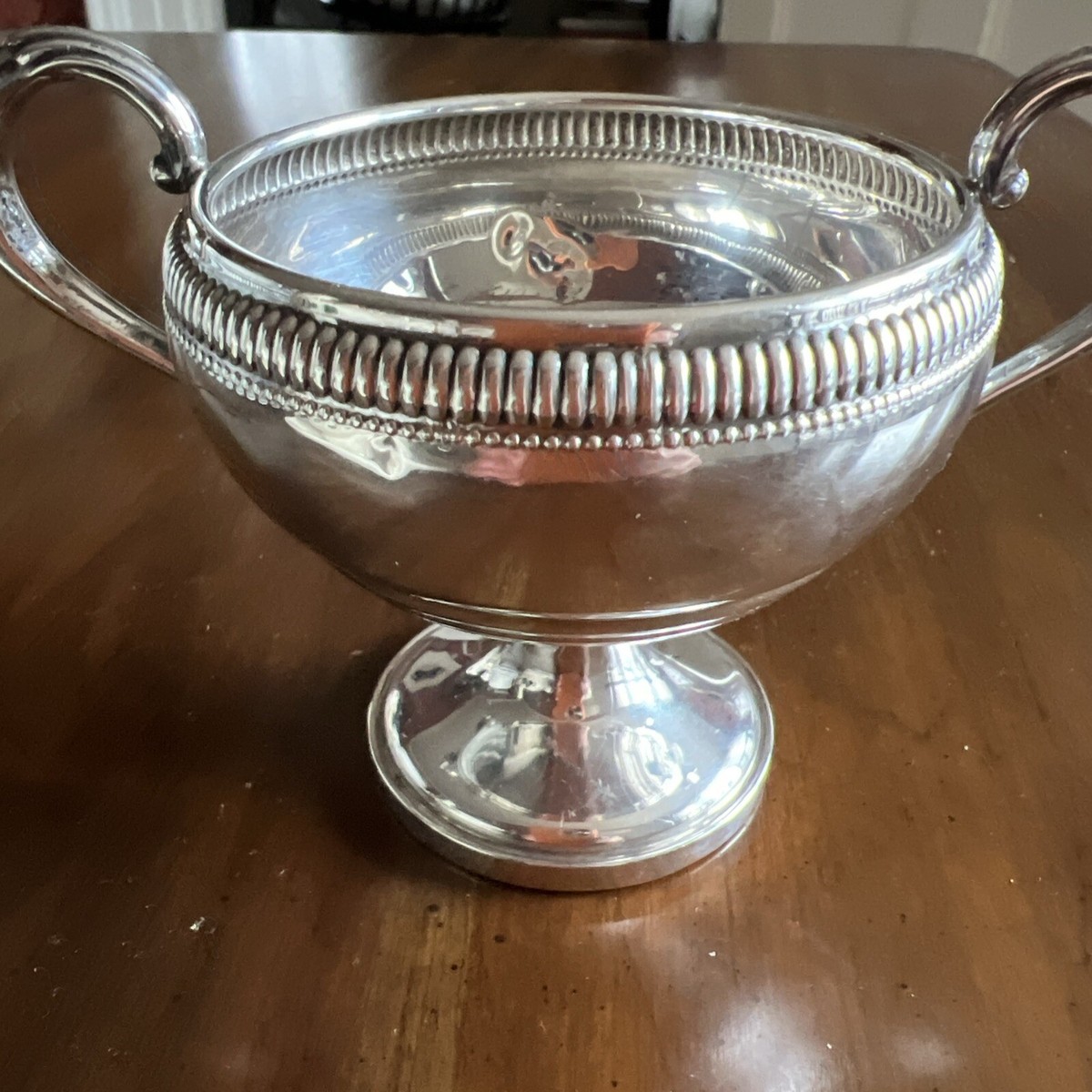 Vintage Fisher Sterling Silver Sugar Bowl; Weighted