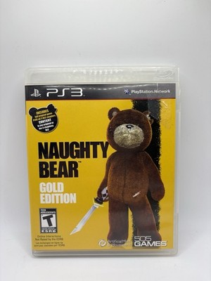 Naughty Bear -- Gold Edition (Sony PlayStation 3, 2011) PS3 CIB Tested