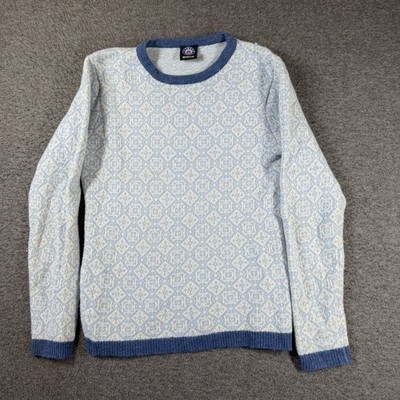 Icewear Iceland Sweater Hronn Womens Medium Ice Blue Crewneck Wool Angora