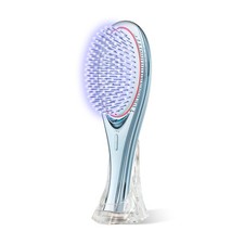 WAVEWAVE EMS Hair Brush Ionic Care Red LED Cushion Brush Blue w/ Stand Japan