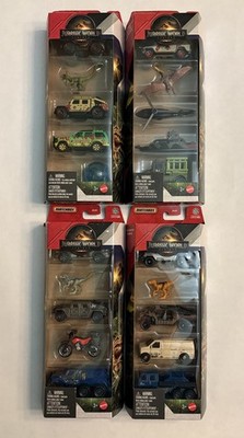 Matchbox Jurassic World Rebirth 5-Pack Lot of 4 Includes One Set Hard to Find!