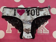 New Fashion Show Exclusive Victoria's Secret PINK Lace Trim Panty Size S