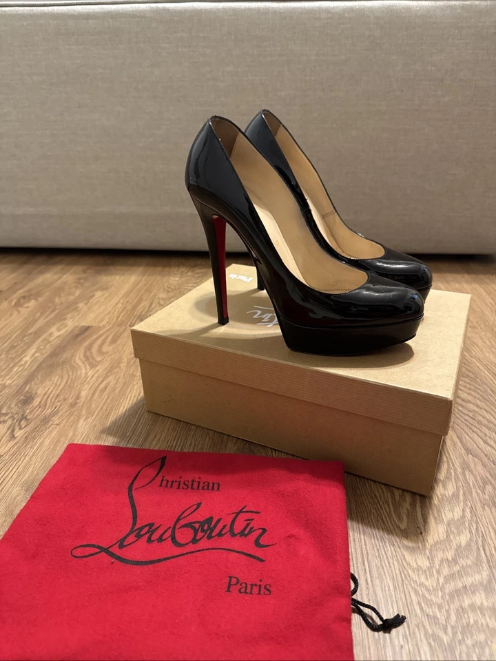 Christian Louboutin Bianca Pump - Negro, EU38.5 - Con Caja, Bolso y Tacones Foto 4 de 4