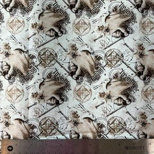 Lord of The Rings GANDALF - by the half yard BTHY low volume cotton quilt Fabric