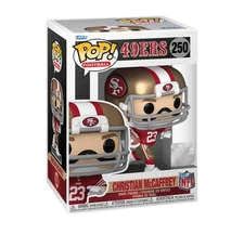 FUNKO POP! CHRISTIAN MCCAFFREY SAN FRANCISCO 49ERS NFL VINYL FIGURE + PROTECTOR
