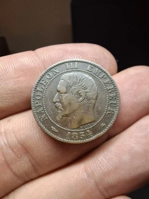 5 Centimes Napoléon III 1854 BB Strasbourg - Photo 1/2
