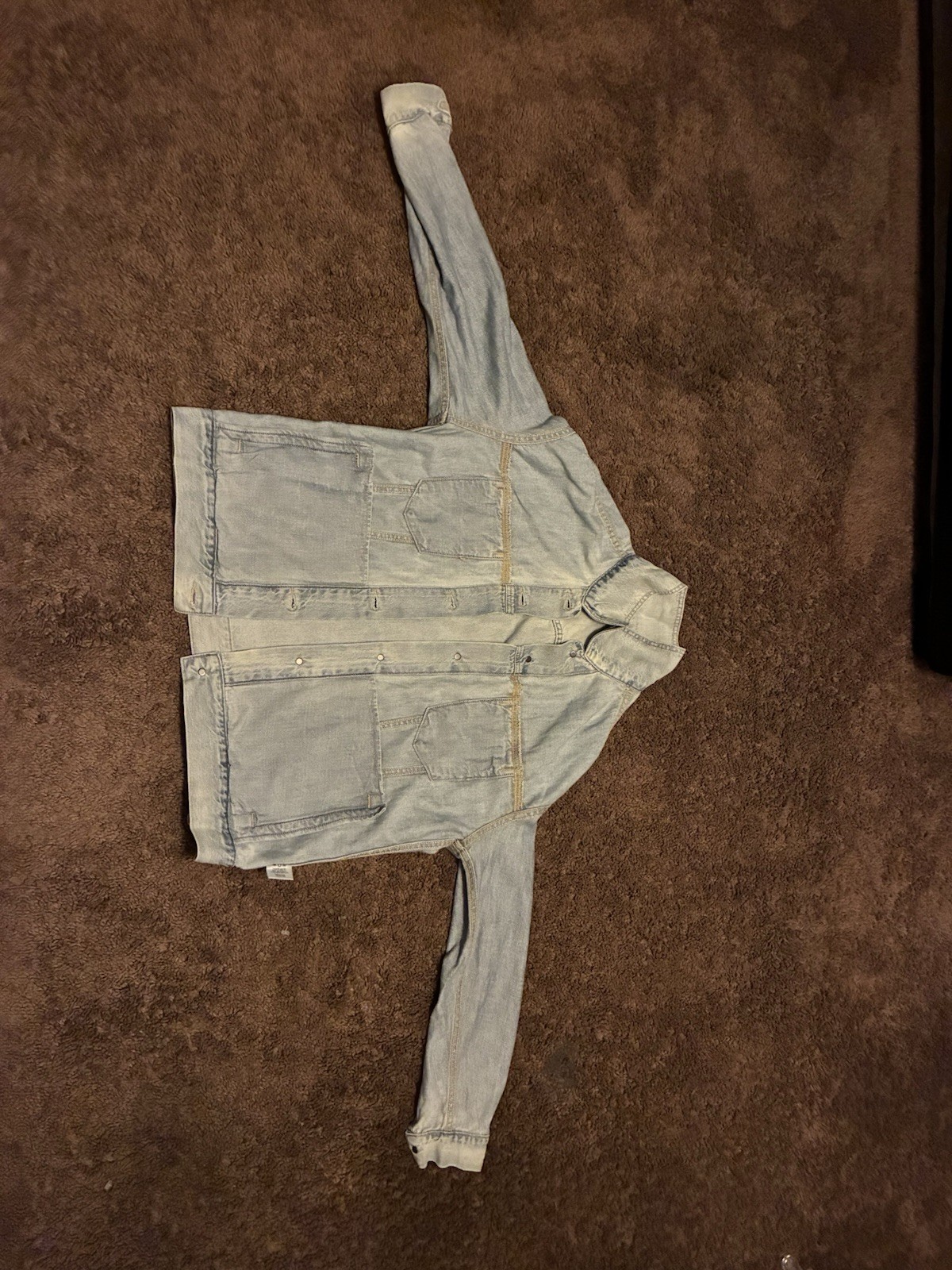 ABLE Light Blue Denim Jacket Button Front Lightwe… - image 1