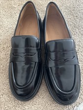 Madewell black Leather Loafers Sz7.5