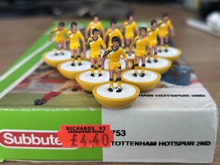SUBBUTEO LW TEAM REF 753 A TOTTENHAM HOTSPUR 2ND IN ORIGINAL REFERENED BOX.