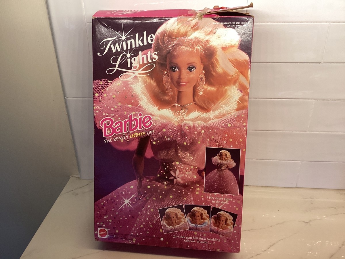 ヴィンテージBarbie Vintage 1993 Twinkle Lights Barbie Doll Glow In The Dark Mattel