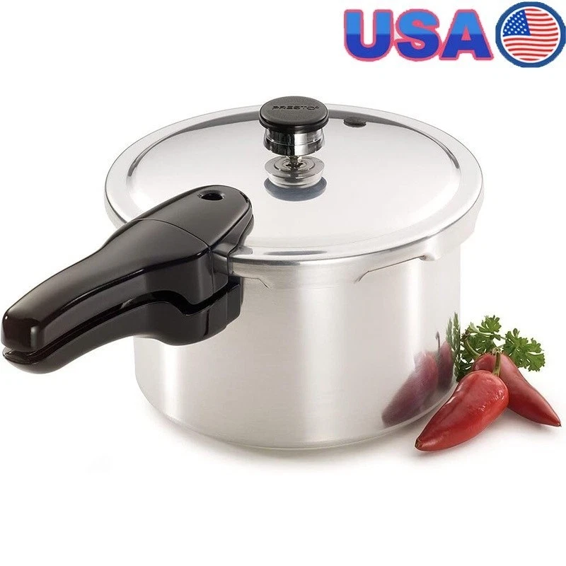 Aluminum Pressure Cooker 4qt Manual Touch Control Cookware 1000W Cooking Pot New